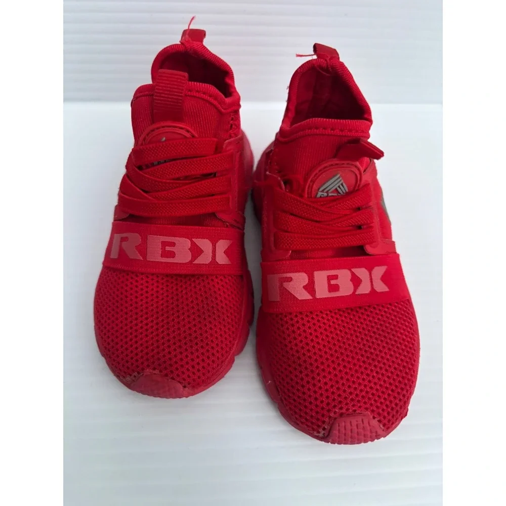 Reebok Toddler Sneakers Red Mesh Lace-Up Size 6 Athletic Shoes